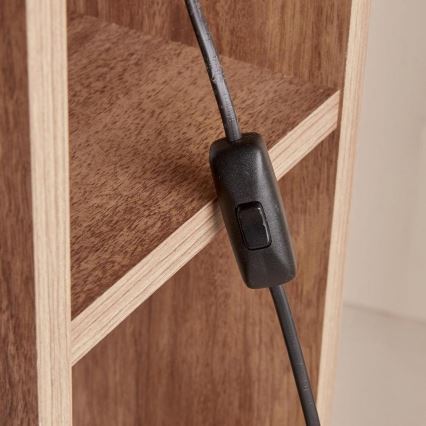 Lámpara de pie AYD 1xE27/40W/230V marrón/blanco
