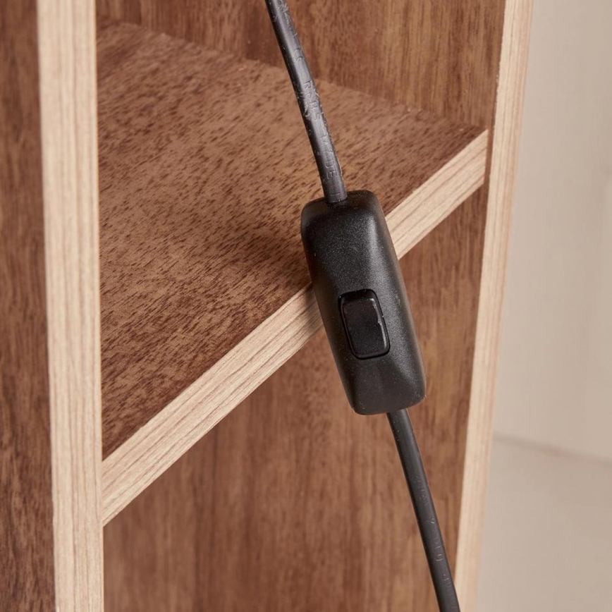 Lámpara de pie AYD 1xE27/40W/230V marrón/blanco