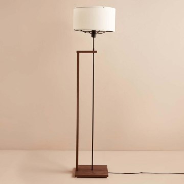 Lámpara de pie AYD 1xE27/40W/230V marrón/blanco