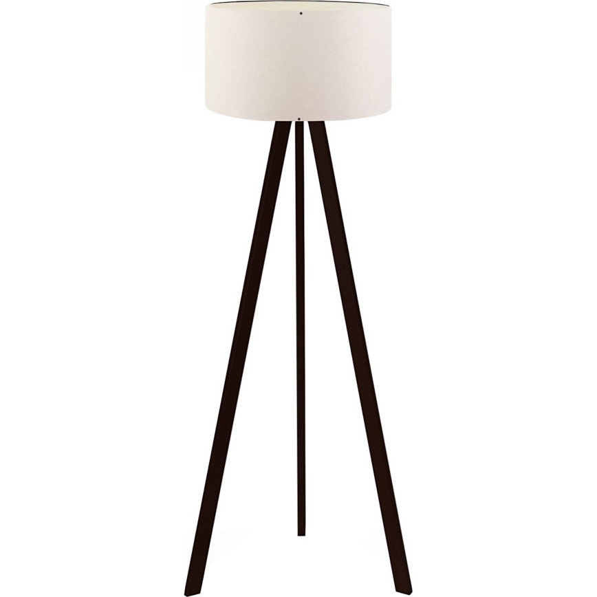 Lámpara de pie AYD 1xE27/40W/230V marrón/blanco