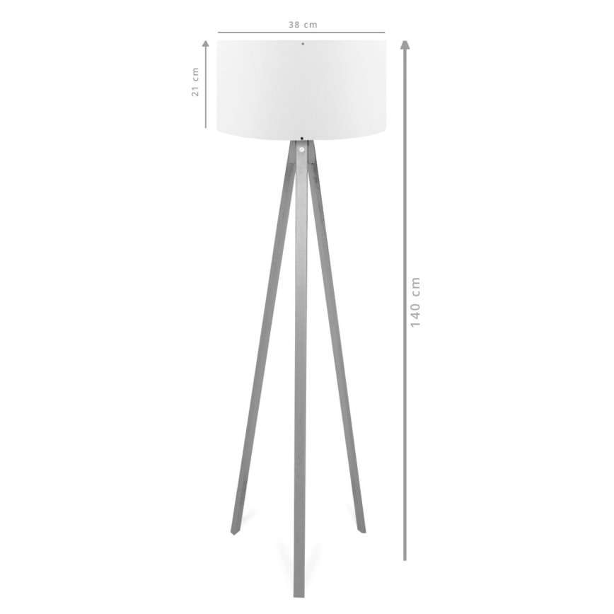 Lámpara de pie AYD 1xE27/40W/230V marrón/crema