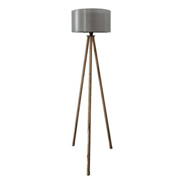 Lámpara de pie AYD 1xE27/40W/230V marrón/gris