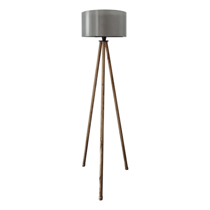 Lámpara de pie AYD 1xE27/40W/230V marrón/gris