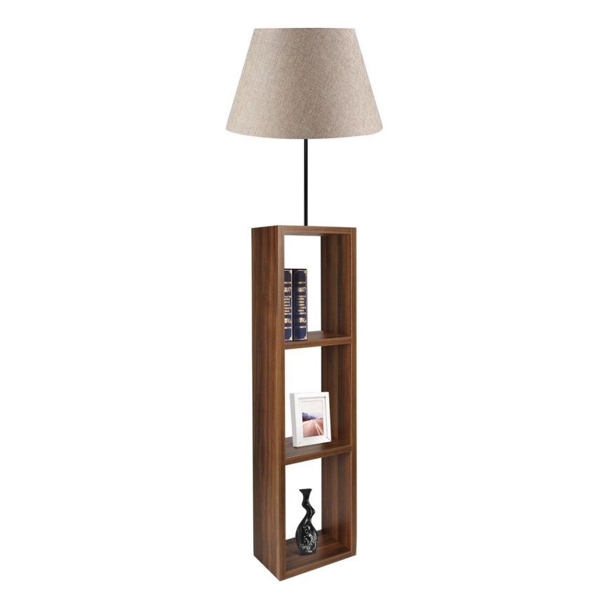 Lámpara de pie AYD 1xE27/40W/230V marrón/gris