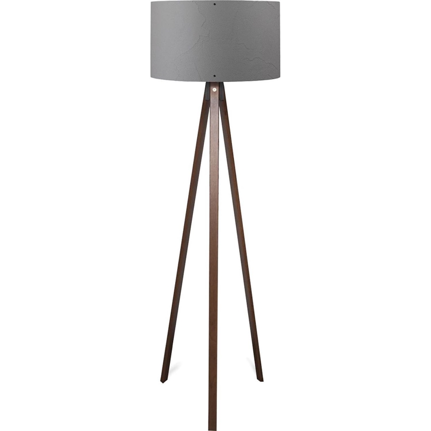 Lámpara de pie AYD 1xE27/40W/230V marrón/gris