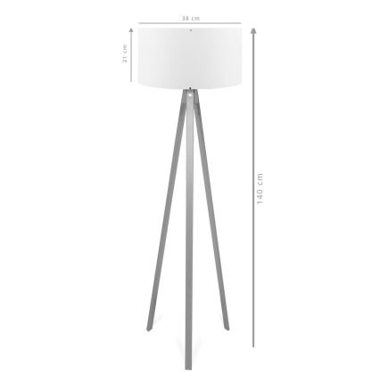Lámpara de pie AYD 1xE27/40W/230V marrón/gris