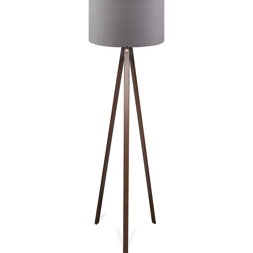 Lámpara de pie AYD 1xE27/40W/230V marrón/gris