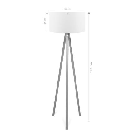Lámpara de pie AYD 1xE27/40W/230V marrón/gris