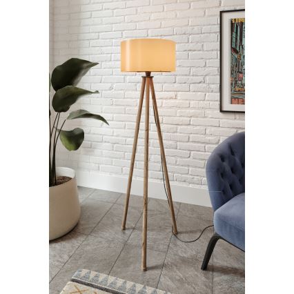 Lámpara de pie AYD 1xE27/40W/230V marrón