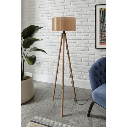 Lámpara de pie AYD 1xE27/40W/230V marrón