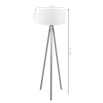 Lámpara de pie AYD 1xE27/40W/230V marrón