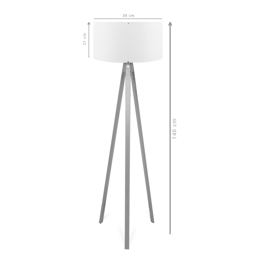 Lámpara de pie AYD 1xE27/40W/230V marrón