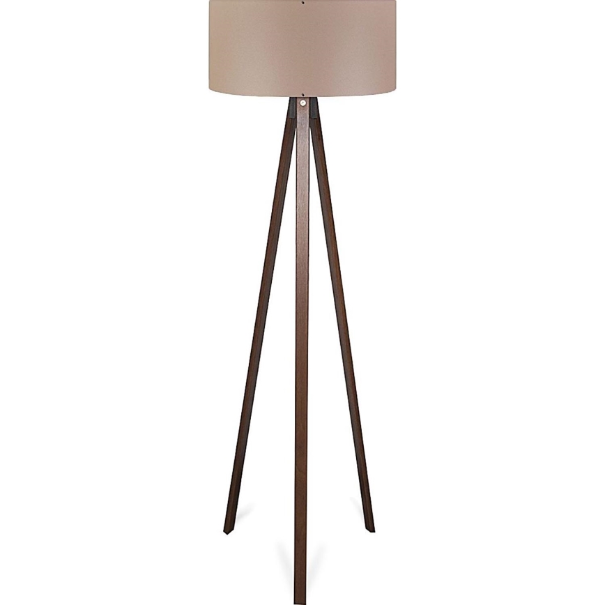 Lámpara de pie AYD 1xE27/40W/230V marrón