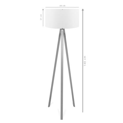Lámpara de pie AYD 1xE27/40W/230V marrón