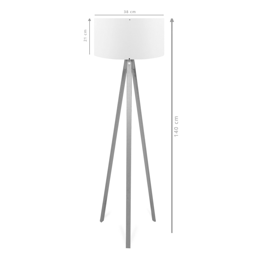 Lámpara de pie AYD 1xE27/40W/230V marrón