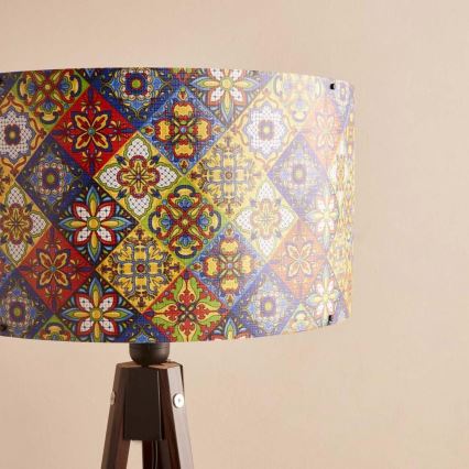 Lámpara de pie AYD 1xE27/40W/230V marrón/multicolor