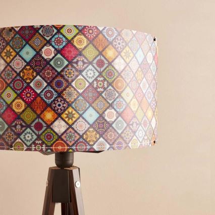 Lámpara de pie AYD 1xE27/40W/230V marrón/multicolor