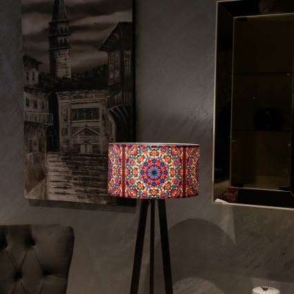 Lámpara de pie AYD 1xE27/40W/230V marrón/multicolor