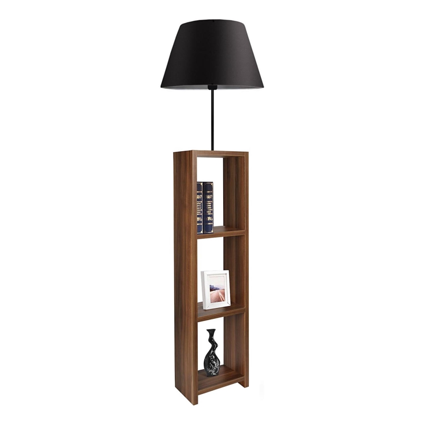 Lámpara de pie AYD 1xE27/40W/230V marrón/negra
