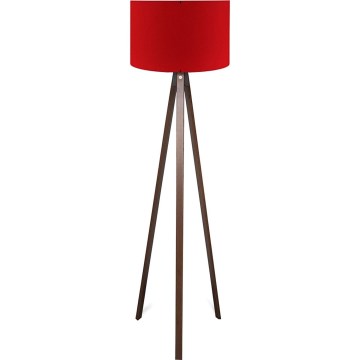 Lámpara de pie AYD 1xE27/40W/230V Marrón/Roja