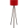Lámpara de pie AYD 1xE27/40W/230V Marrón/Roja