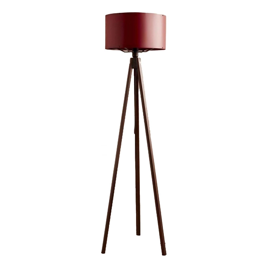 Lámpara de pie AYD 1xE27/40W/230V marrón/roja
