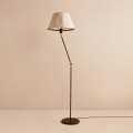 Lámpara de pie AYD 1xE27/40W/230V negra/beige