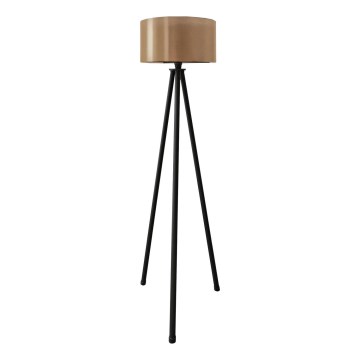 Lámpara de pie AYD 1xE27/40W/230V negra/marrón
