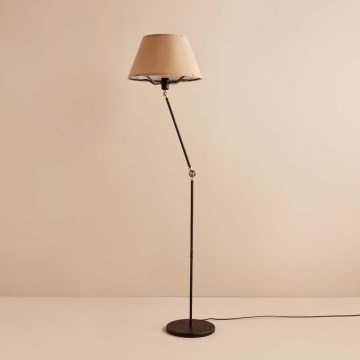 Lámpara de pie AYD 1xE27/40W/230V negra/marrón