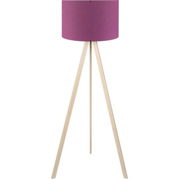 Lámpara de pie AYD 1xE27/40W/230V Púrpura/Beige