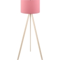 Lámpara de pie AYD 1xE27/40W/230V rosa/beige