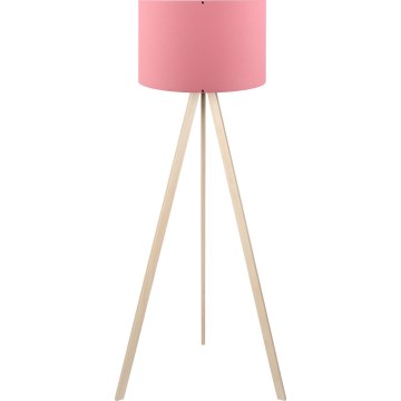 Lámpara de pie AYD 1xE27/40W/230V rosa/beige