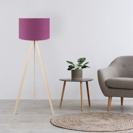 Lámpara de pie AYD 1xE27/40W/230V violeta/beige