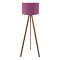 Lámpara de pie AYD 1xE27/40W/230V violeta/marrón
