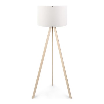Lámpara de pie AYD 1xE27/60W/230V blanca/beige