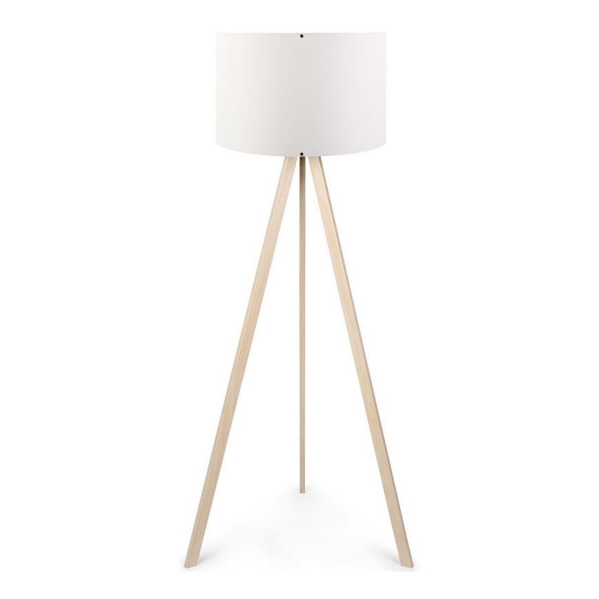 Lámpara de pie AYD 1xE27/60W/230V blanca/beige