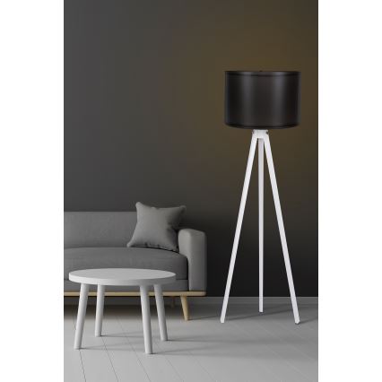 Lámpara de pie AYD 1xE27/60W/230V negro/blanco