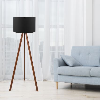 Lámpara de pie AYD 1xE27/60W/230V negro
