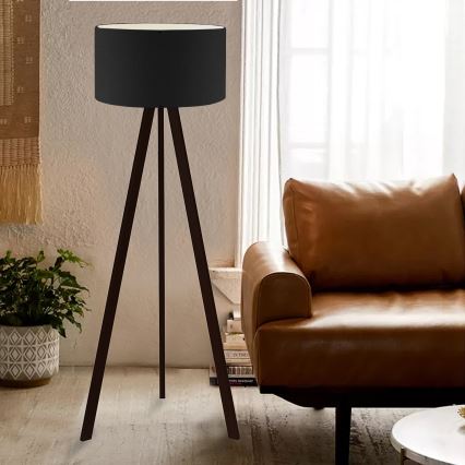 Lámpara de pie AYD 1xE27/60W/230V negro
