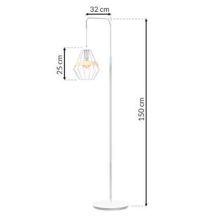 Lámpara de pie CLIF 1xE27/60W/230V