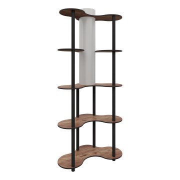 Lámpara de pie con estantes 1xE27/40W/230V 150 cm negro/marrón