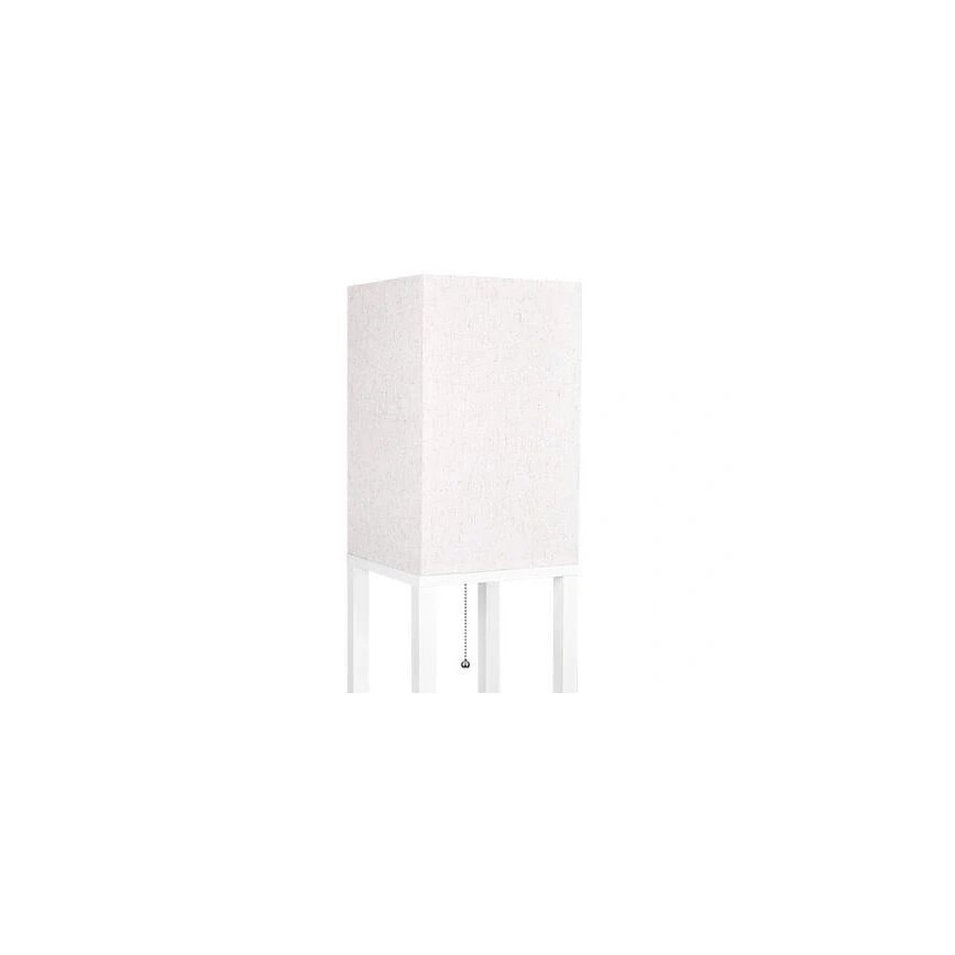 Lámpara de pie con estantes 1xE27/60W/230V blanco