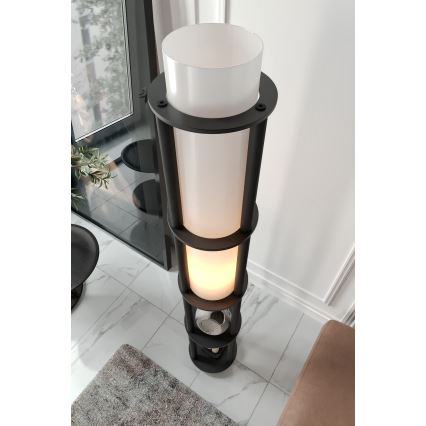 Lámpara de pie con estantes NOTO 1xE27/40W/230V negra