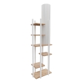 Lámpara de pie con estantes VOGUE 1xE27/40W/230V 160 cm blanco