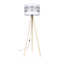 Lámpara de pie CORAL 1xE27/60W/230V beige/blanco/cromo mate