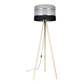 Lámpara de pie CORAL 1xE27/60W/230V beige/negro/gris/cromo mate