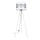 Lámpara de pie CORAL 1xE27/60W/230V blanco/cromo mate