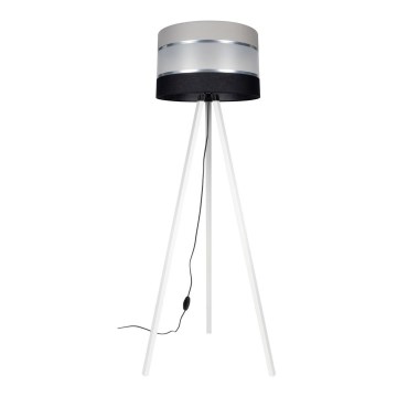 Lámpara de pie CORAL 1xE27/60W/230V blanco/negro/gris/cromo mate