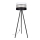 Lámpara de pie CORAL 1xE27/60W/230V wengué/negro/blanco/dorado