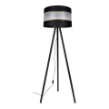Lámpara de pie CORAL 1xE27/60W/230V wengué/negro/dorado